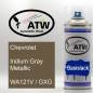 Preview: Chevrolet, Iridium Gray Metallic, WA121V / GXG: 400ml Sprühdose, von ATW Autoteile West.